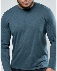 Asos Plus Long Sleeve T Shirt In Green
