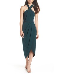 Shona Joy Knotted Tulip Hem Midi Dress