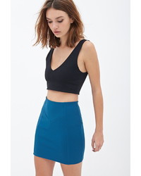 Forever 21 Textured Stripe Knit Skirt