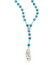 Chan Luu Mixed Turquoise Drop Necklace