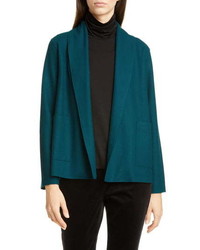 Eileen Fisher Shawl Collar Short Wool Jacket