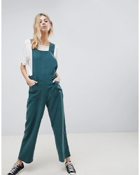 ASOS DESIGN Minimal Dungaree In Modal With Popper Detail