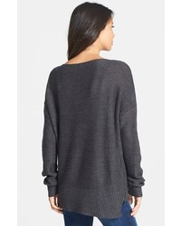 RD Style Cable Detail Side Zip Sweater