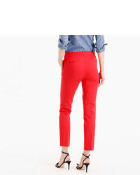 J.Crew Petite Martie Slim Crop Pant In Stretch Cotton With Side Zip