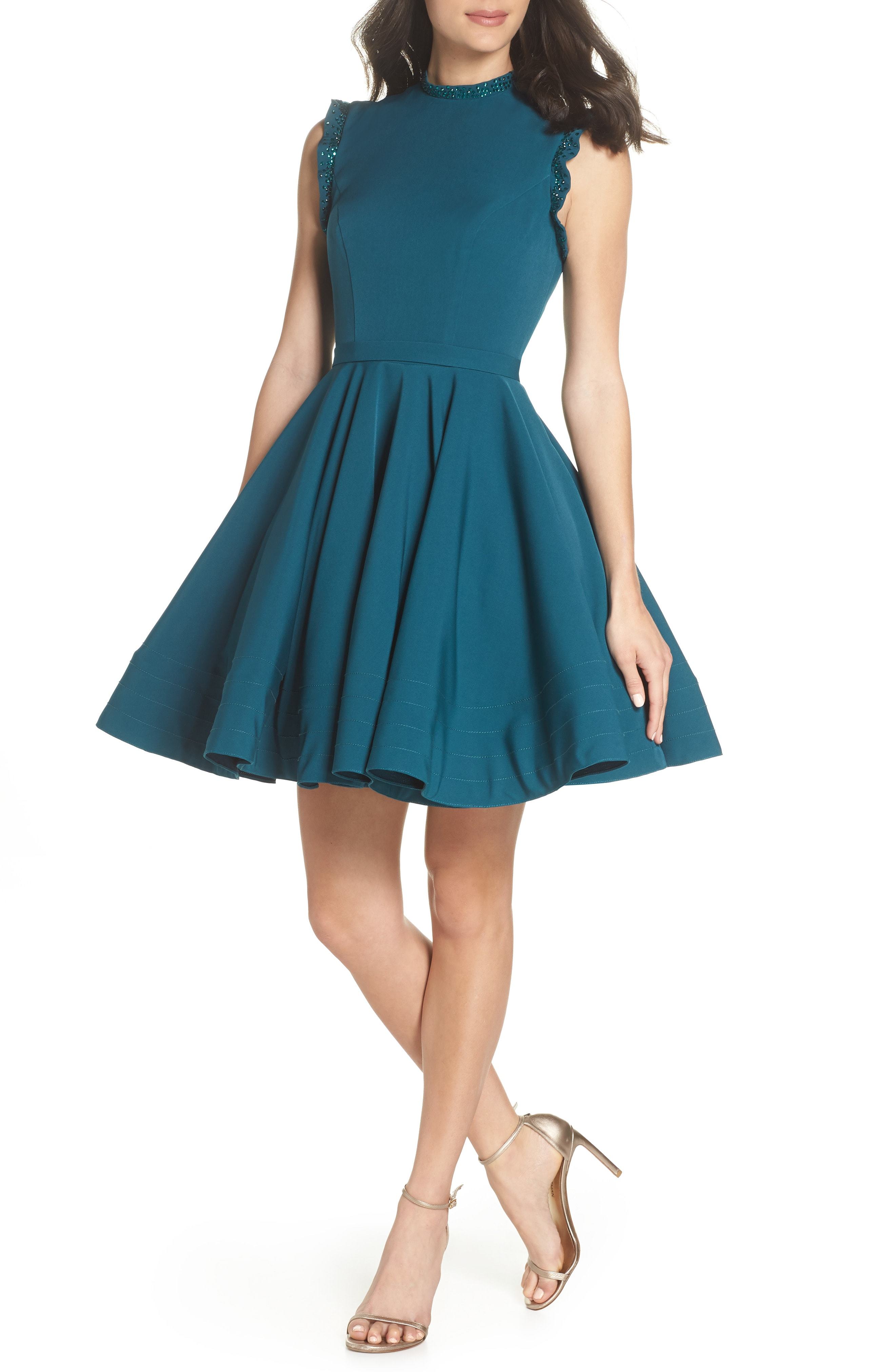 Women's Fit & Flare Midi Party Dress made with Organic Cotton | Pact