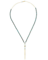 Chan Luu Beaded Turquoise Necklace With Dagger Pendant