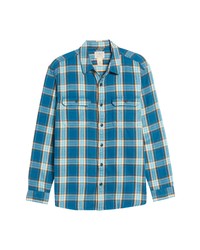 L.L. Bean Plaid Organic Cotton Flannel Button Up Shirt