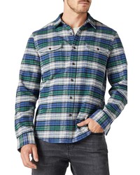 Lucky Brand Soto Plaid Flannel Button Up Shirt