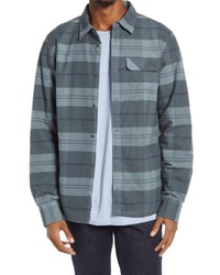 Helly Hansen Lifaloft Insualted Flannel Shirt Jacket In Storm Plaid At Nordstrom