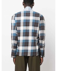 Greg Lauren Denim Patchwork Panel Shirt