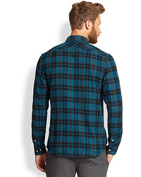 Paul Smith Jeans Tailored Fit Plaid Sportshirt