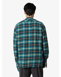 Greg Lauren Plaid Pattern Shirt