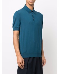 Ermenegildo Zegna Ribbed Knit Cotton Polo Shirt