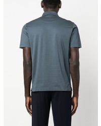 Canali Short Sleeve Cotton Polo Shirt