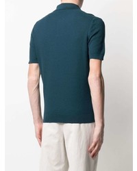 Ermenegildo Zegna Short Sleeve Knitted Polo Shirt