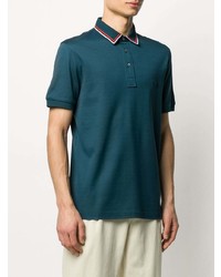 Salvatore Ferragamo Stripe Trim Polo Shirt