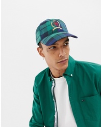 Tommy Jeans 60 Limited Capsule Baseball Cap With Crest Logo In Plaid Check