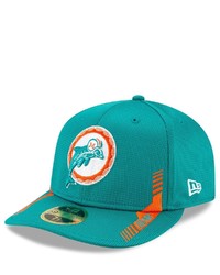 New Era Aqua Miami Dolphins 2021 Nfl Sideline Home Historic Low Profile 59fifty Fitted Hat
