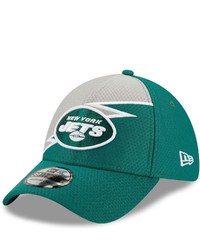 New Era Greengray New York Jets Bolt 39thirty Flex Hat