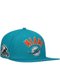 PRO STANDARD Aqua Miami Dolphins Stacked Snapback Hat At Nordstrom