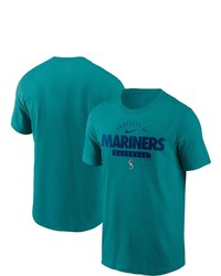 Nike Aqua Seattle Mariners Primetime Property Of Practice T Shirt