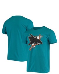 FANATICS Branded Teal San Jose Sharks Classic Logo T Shirt