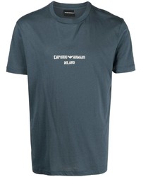 Emporio Armani Logo Print Detail T Shirt