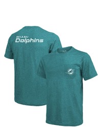 Majestic Threads Miami Dolphins Tri Blend Pocket T Shirt