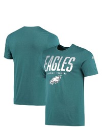 New Era Midnight Green Philadelphia Eagles Combine Authentic Big Stage T Shirt
