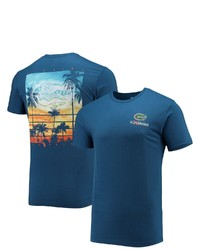 FLOGROWN Royal Florida Gators Sunset Palms T Shirt