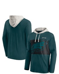 FANATICS Branded Midnight Green Philadelphia Eagles Long Sleeve Hoodie T Shirt