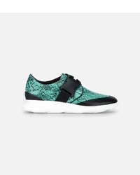 Christopher Kane Lace Print Safety Buckle Trainer