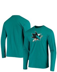 FANATICS Branded Teal San Jose Sharks Primary Team Logo Long Sleeve T Shirt At Nordstrom