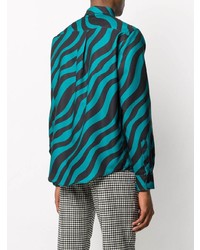Ami Paris Diagonal Striped Shirt
