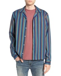 Saturdays Nyc Marco Frequency Long Sleeve Woven Shirt