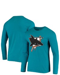 FANATICS Branded Teal San Jose Sharks Classic Logo Long Sleeve T Shirt At Nordstrom