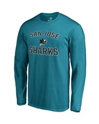 FANATICS Branded Teal San Jose Sharks Victory Arch Long Sleeve T Shirt At Nordstrom