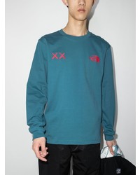 The North Face Logo Embroidered Long Sleeved T Shirt