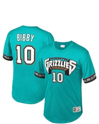 Mitchell & Ness Mike Bibby Teal Vancouver Grizzlies Mesh T Shirt
