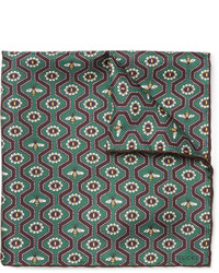 Gucci Printed Silk Twill Pocket Square