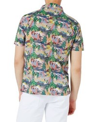 Topman Heron Print Shirt