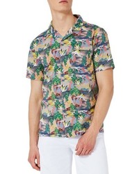 Topman Heron Print Shirt