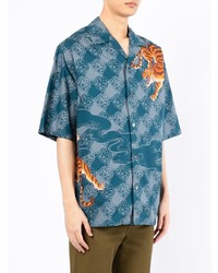 Kenzo Tiger Print Short Sleeved Shirt