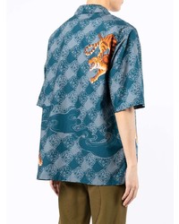 Kenzo Tiger Print Short Sleeved Shirt