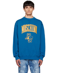 Moschino Blue Varsity Sweatshirt