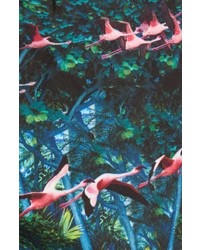 Ted Baker London Mindoe Flamingo Print Swim Trunks