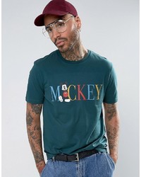 Asos Mickey Relaxed T Shirt With Retro Print