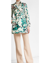 Burberry Printed Cotton Trench Coat