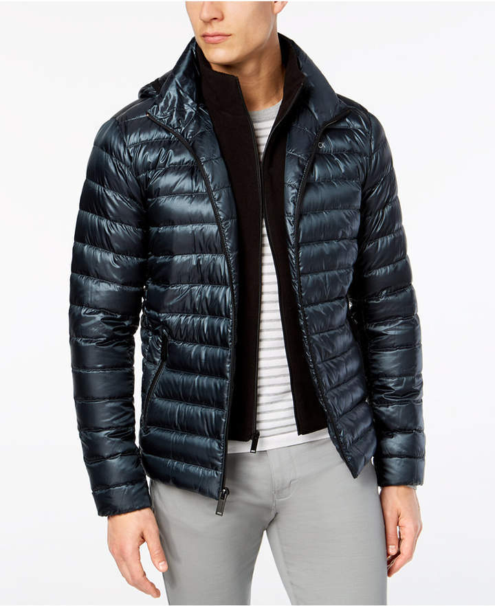 Calvin Klein Packable Hooded Puffer Jacket, $112 | Macy's | Lookastic