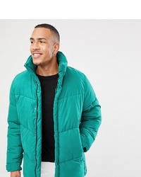 ASOS DESIGN Tall Oversized Puffer Jacket In Green